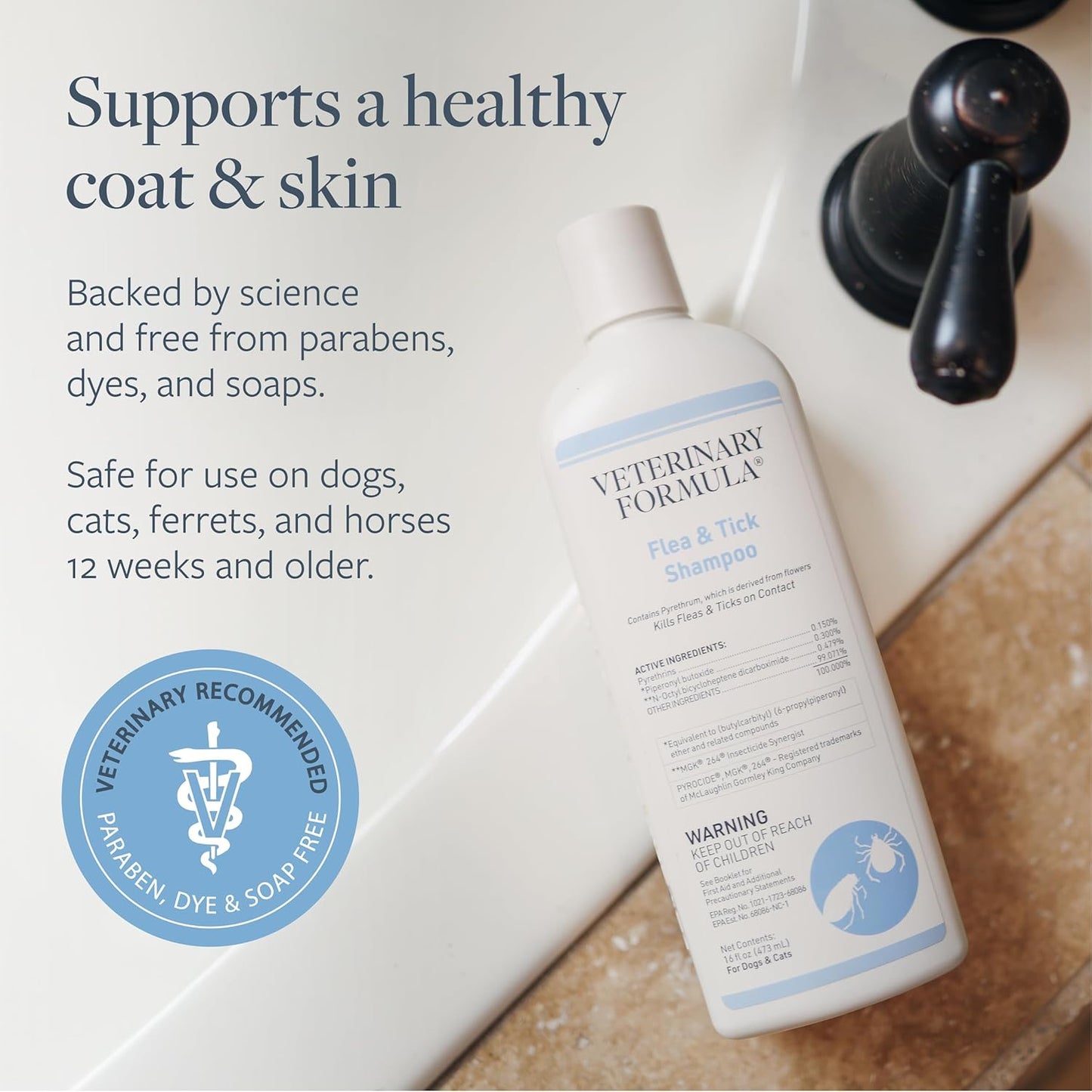 Veterinary Flea and Tick Shampoo